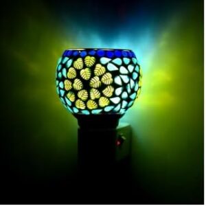 Glass kapoor dani, electric camphor diffuser electic camphor burne, |multipurpose incense aroma dhoop dani|camphor burner diffuser|electrical night lamp for office, home (m 31)