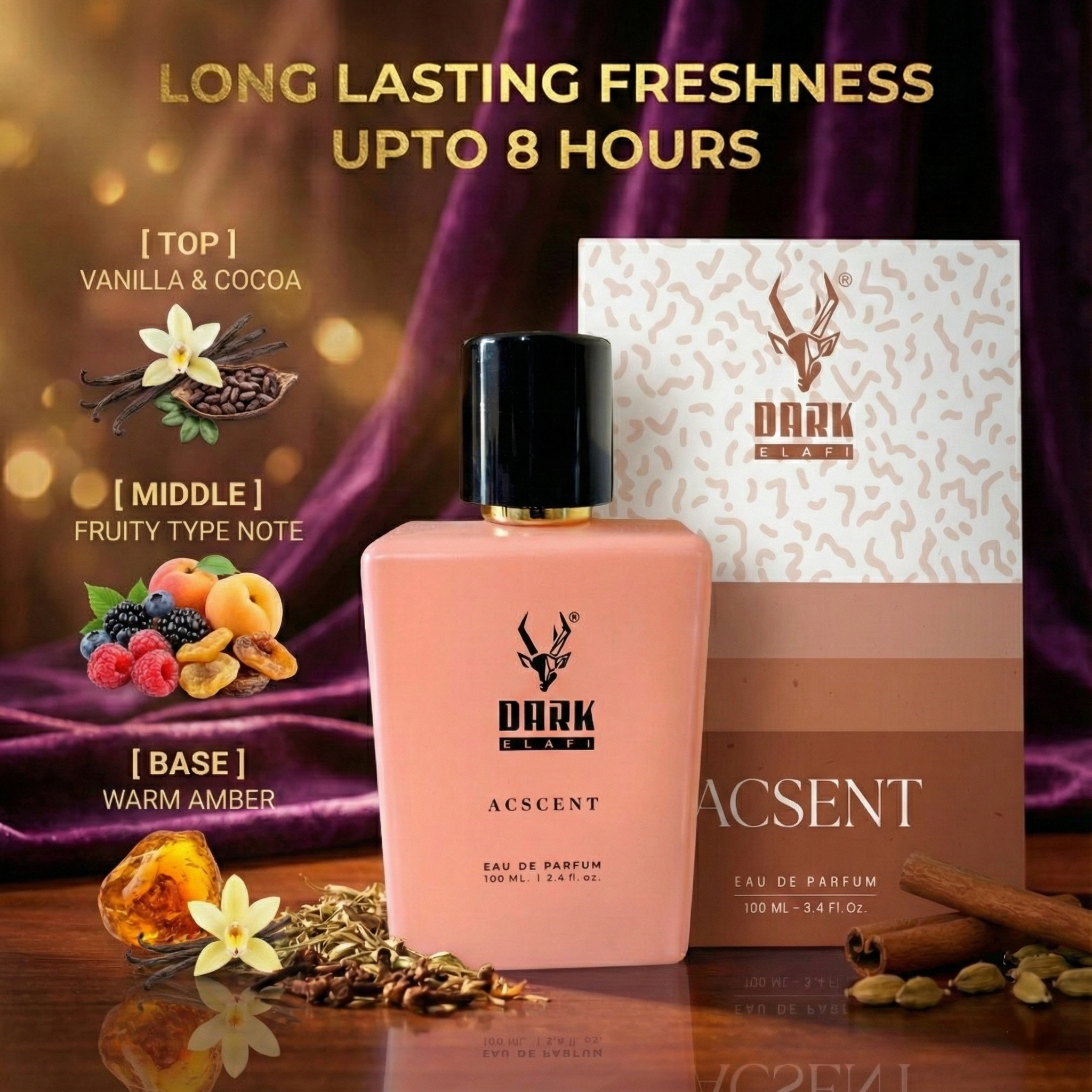 ACSCENT – Oriental Vanilla Chocolate Perfume by Dark Elafi (100ml)