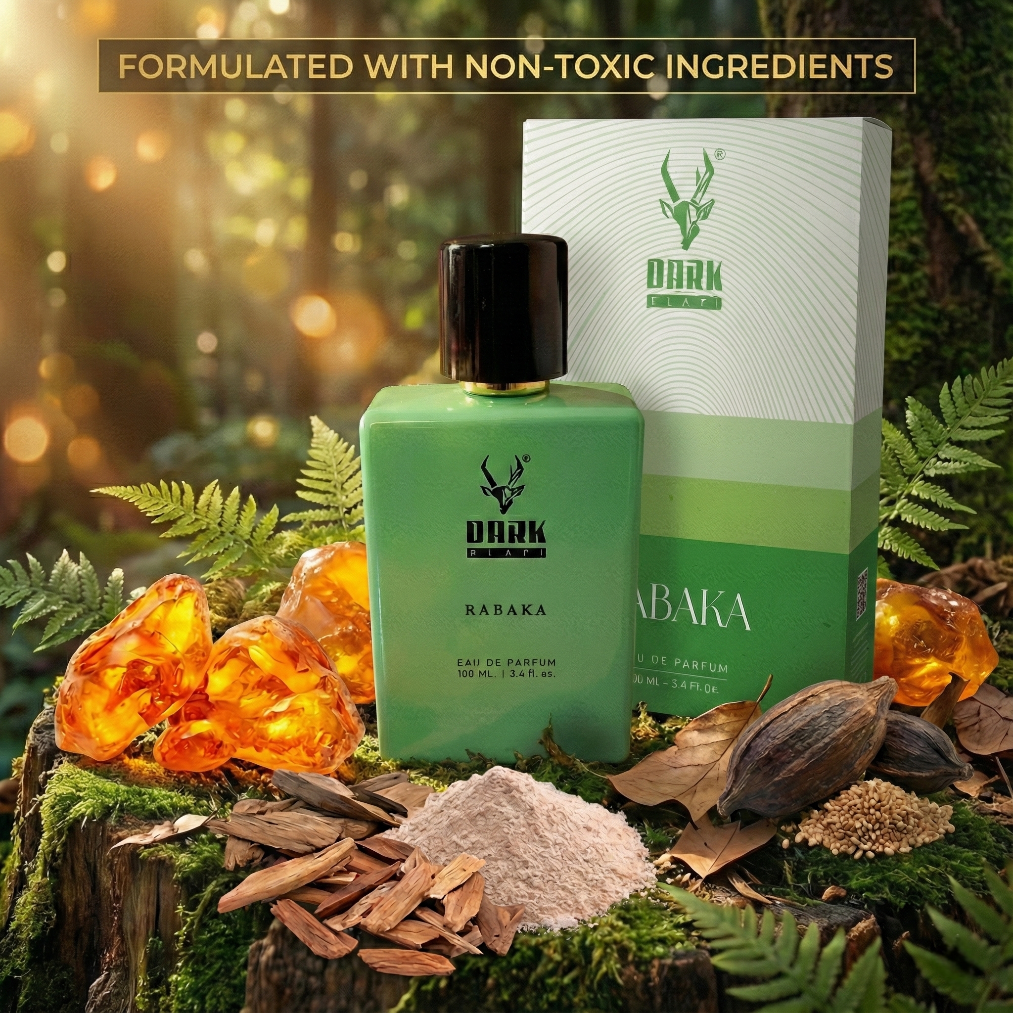 RABAKA – Amber Woody Musk Perfume by Dark Elafi (100ml)